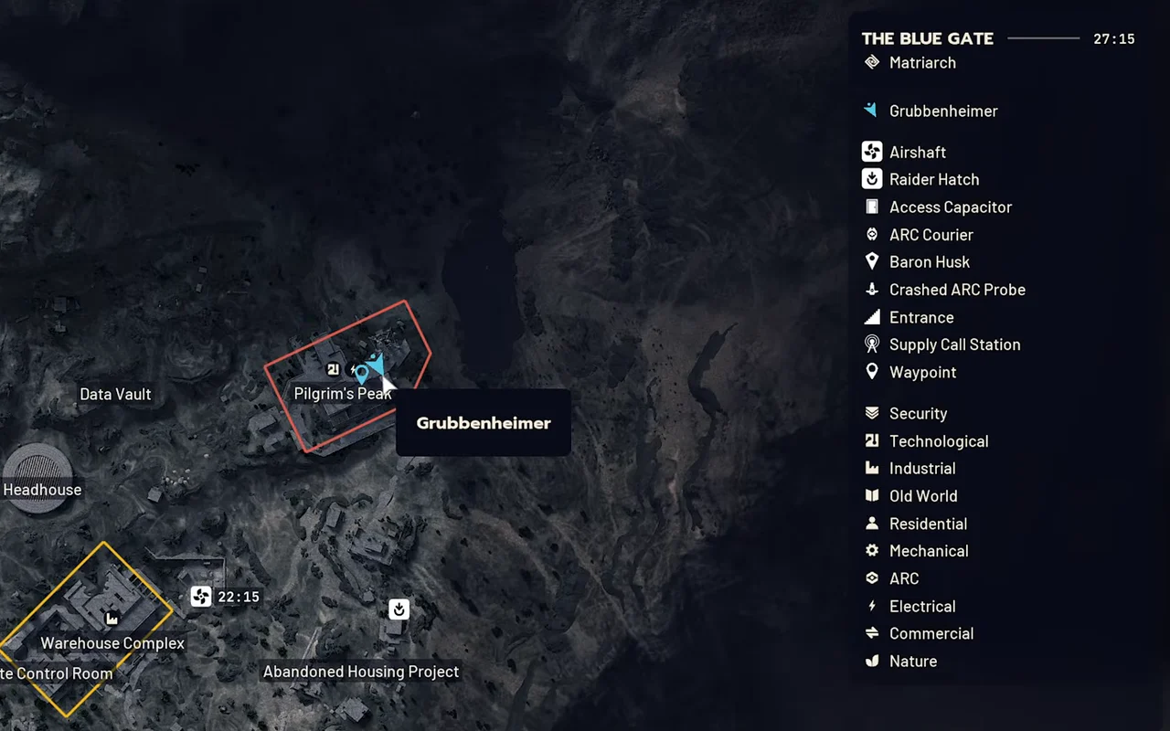 ARC Raiders The Blue Gate native map at the Communication Tower basement approach