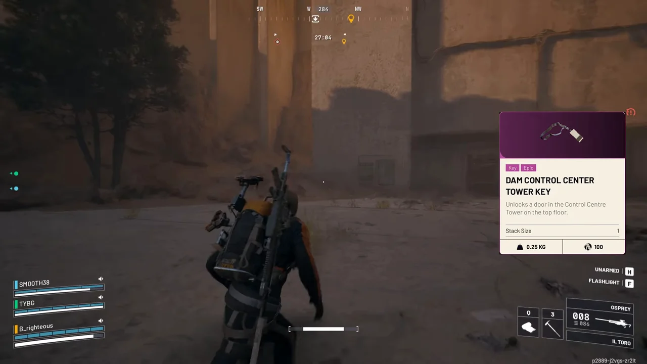ARC Raiders Dam Battlegrounds Control Tower key-route entrance