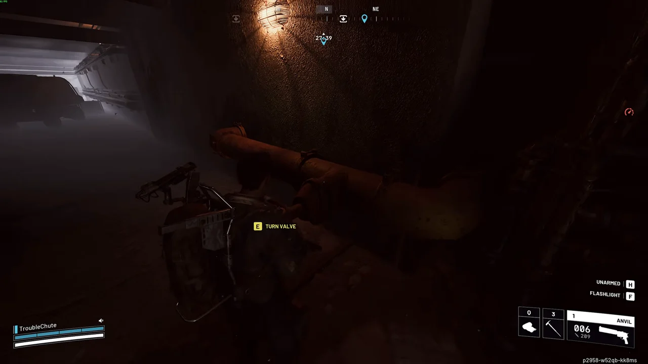 ARC Raiders Spaceport Switching the Supply tunnel valve interaction