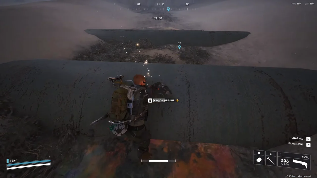 ARC Raiders Riven Tides Battening Down damaged pipeline repair