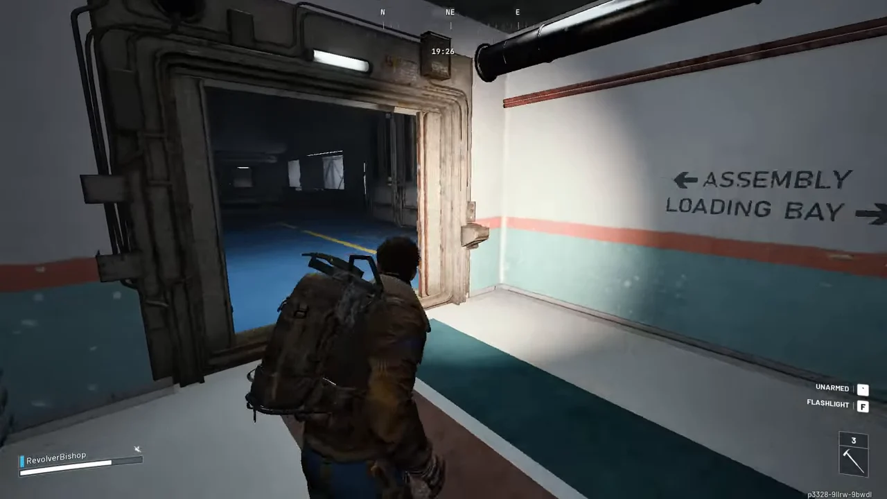 ARC Raiders Stella Montis corridor sign pointing to Assembly and Loading Bay