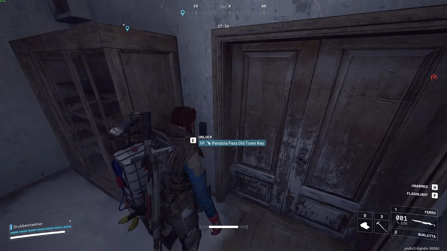 ARC Raiders Pendola Pass Old Town basement entrance requiring the Pendola Pass Old Town Key