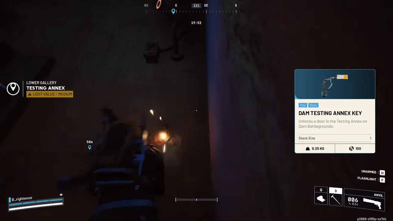 ARC Raiders Dam Battlegrounds Testing Annex key-room door