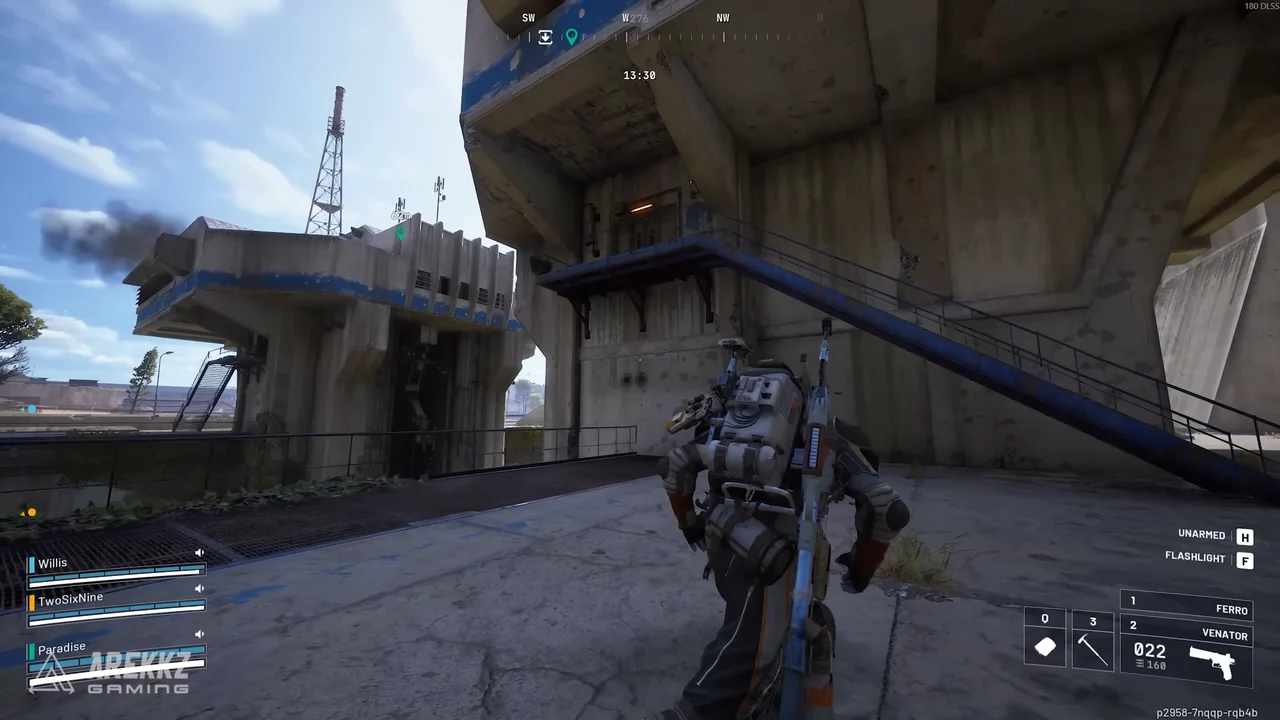 ARC Raiders Spaceport Trench Tower exterior access walkway