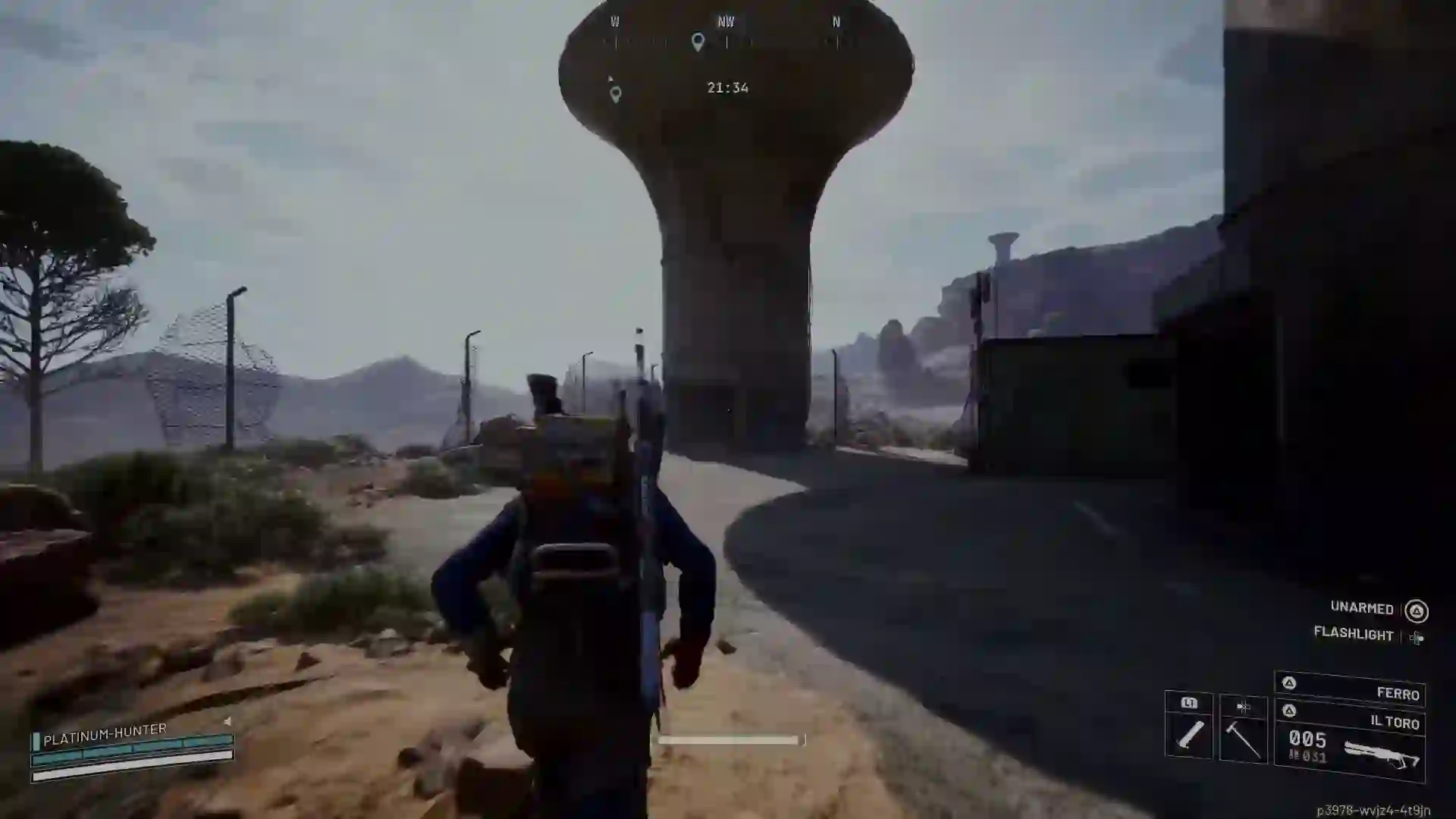 ARC Raiders Spaceport Water Towers approach from the western gate