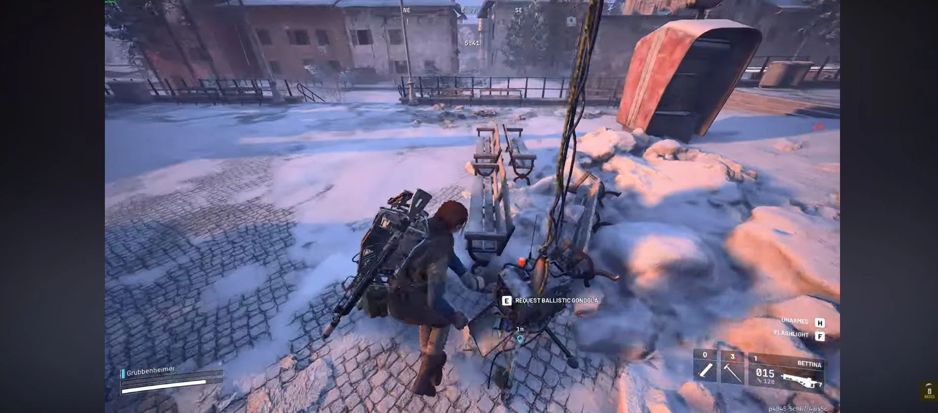 ARC Raiders Pendola Pass outside the Emperor with the Request Ballistic Gondola interaction at a transceiver.