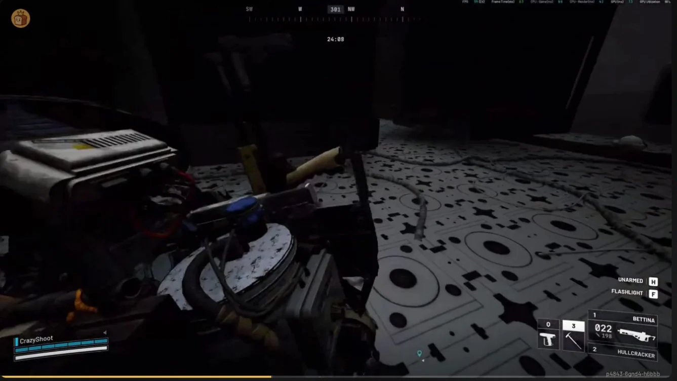 ARC Raiders Pendola Pass Emperor maze with tall blocks, gaps beneath its walls and a patterned black-and-white floor.