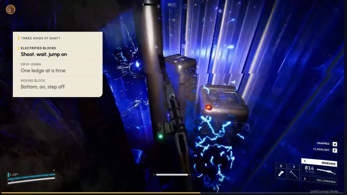 ARC Raiders Pendola Pass Emperor climbing shaft with electrically charged platforms and target nodes.