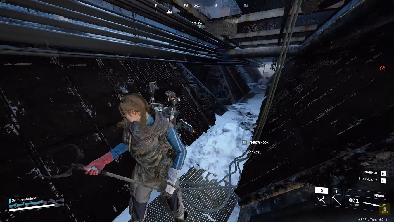ARC Raiders Pendola Pass Cielo Sereno Observatory crawlspace approach beneath the broken control-room floor.