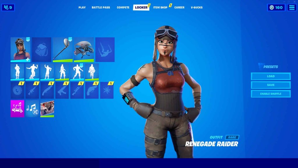 RENEGADE RAIDER, MAKO  15 SKINS