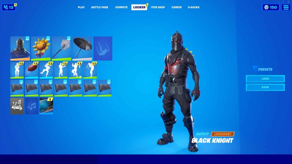 BLACK KNIGHT, PSYCHO, REFLEX, MAKO  60+ SKINS