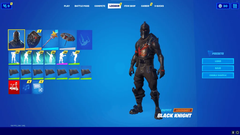 ROGUE SPIDER KNIGHT, GLOW, BLACK KNIGHT  350+ SKINS