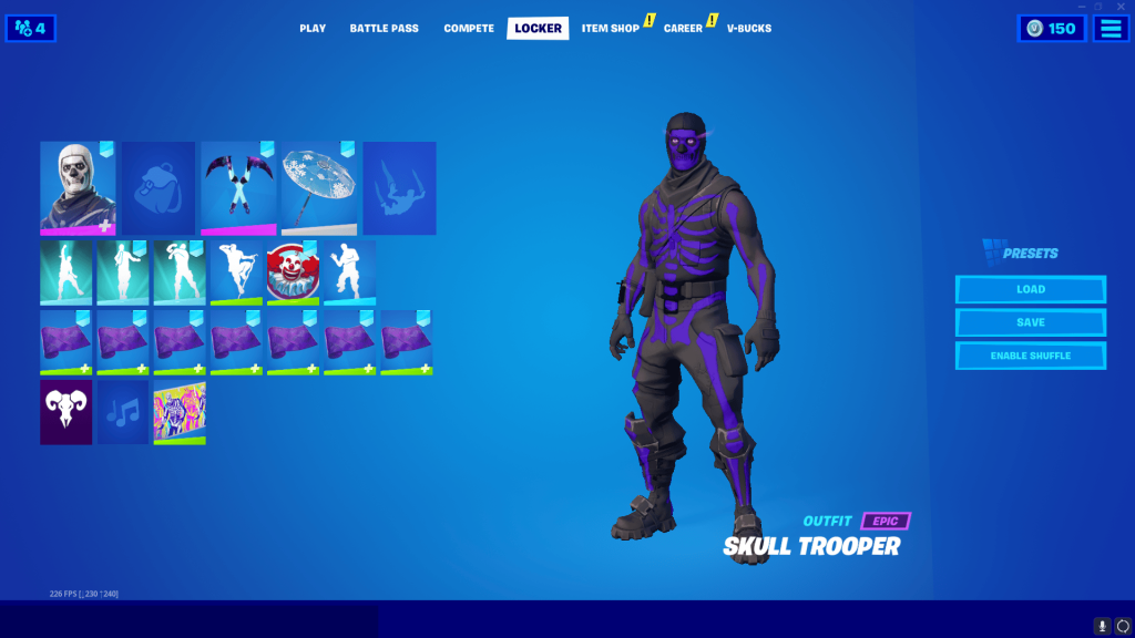 OG SKULL TROOPER  83+ SKINS