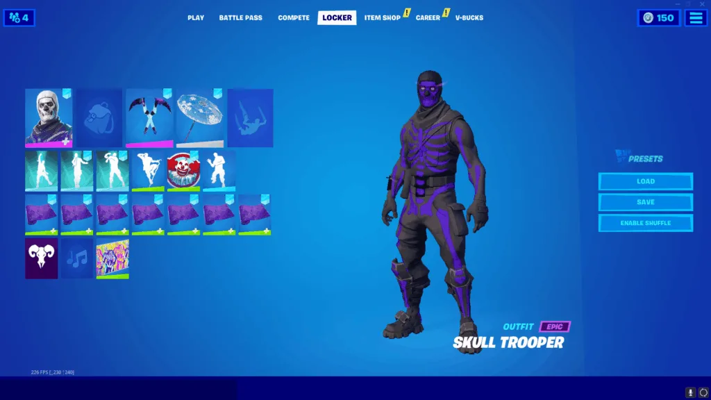 OG SKULL TROOPER  83+ SKINS