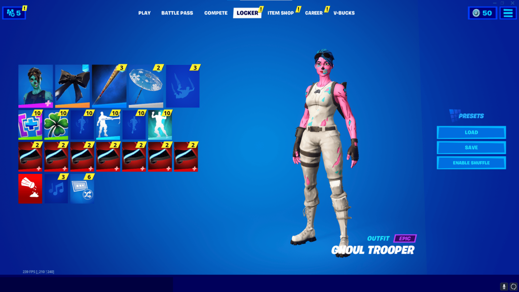 OG GHOUL TROOPER, BLACK KNIGHT, 148+ SKINS