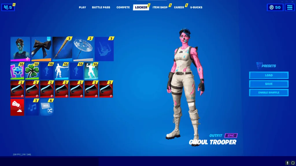 OG GHOUL TROOPER, BLACK KNIGHT, 148+ SKINS