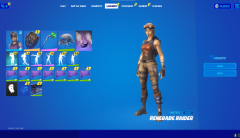 RENEGADE RAIDER, BLACK KNIGHT, MINTY  91+ SKINS