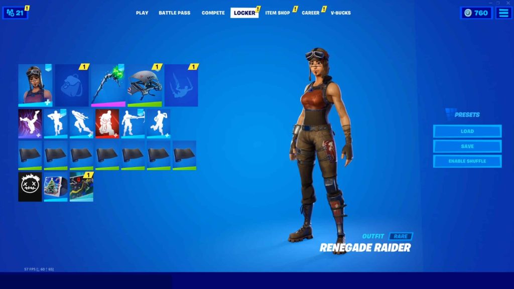 RENEGADE RAIDER, MINTY, MAKO  168+ SKINS