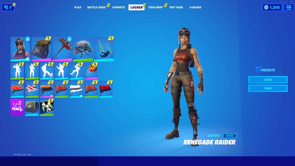 RENEGADE RAIDER, OG GHOUL, OG SKULL, BLACK KNIGHT, HELIX, RAIDERS REVENGE, WONDER 170+ SKINS