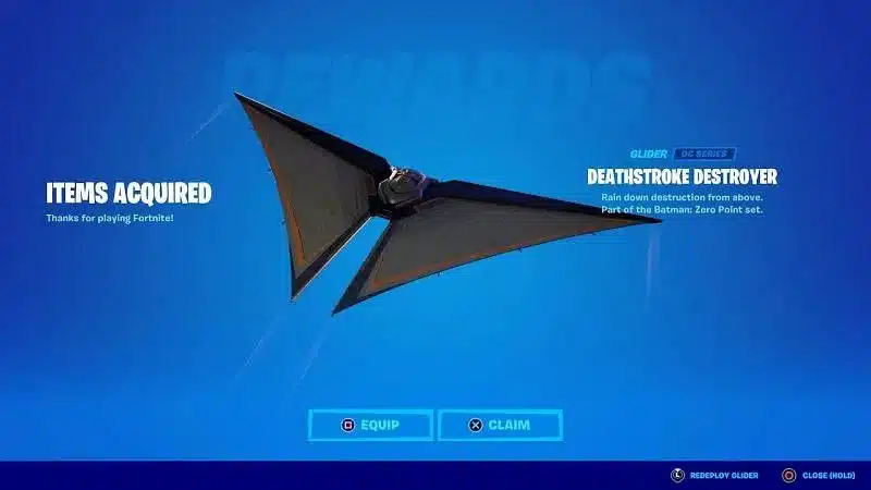 Deathstroke Glider Batman Zeropoint