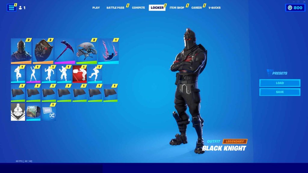 BLACK KNIGHT, IKONIK, GLOW, GALAXY, MAKO  95+ SKINS