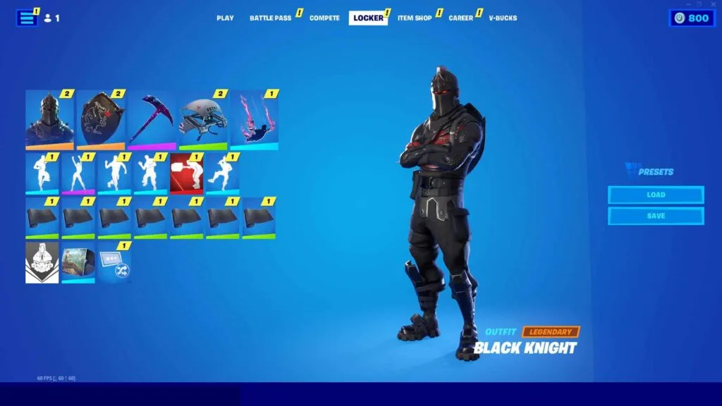 BLACK KNIGHT, IKONIK, GLOW, GALAXY, MAKO  95+ SKINS
