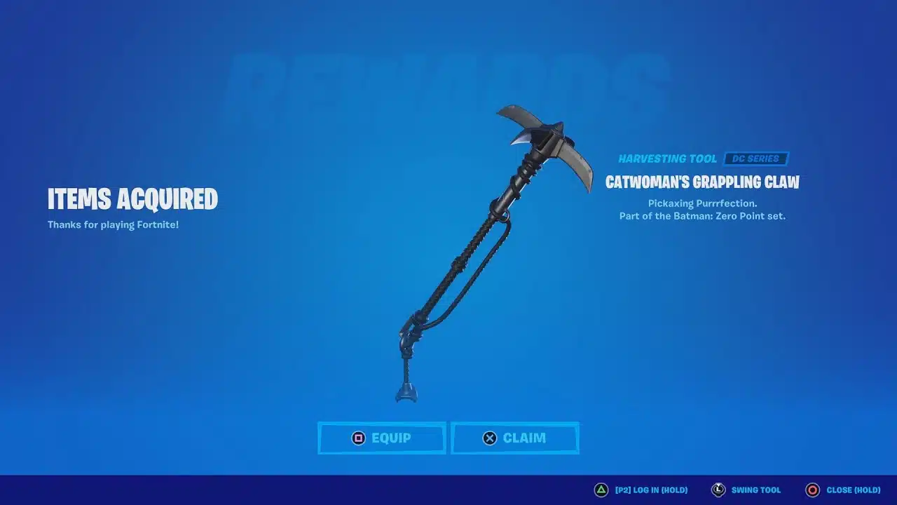 Catwoman's Grappling Claw Pickaxe