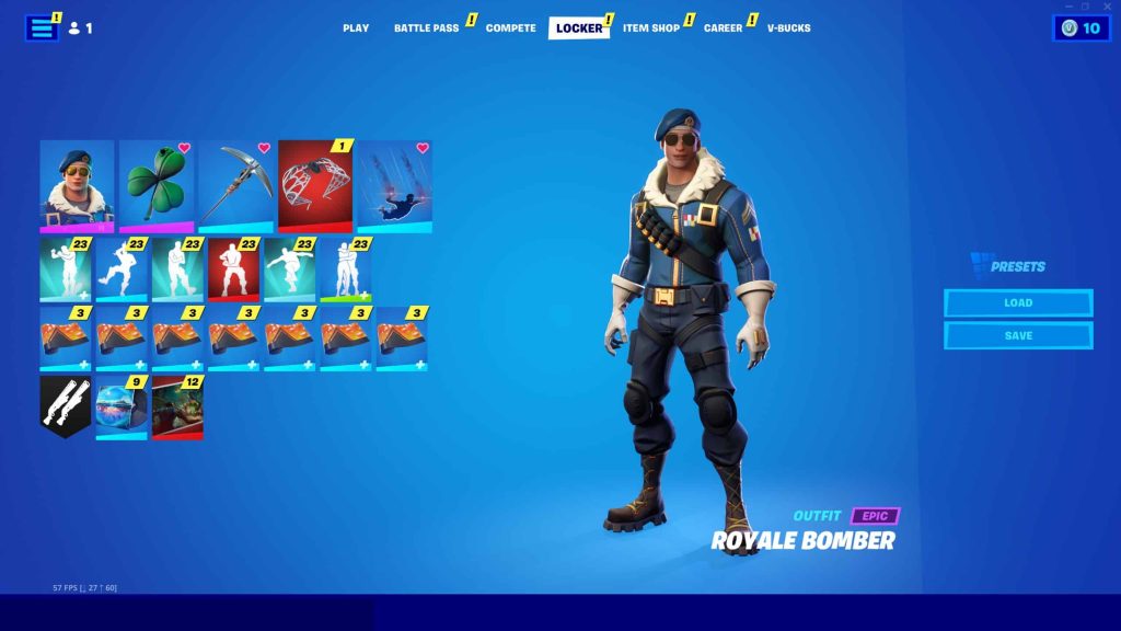STACKED ROYALE BOMBER, ROGUE SPIDER KNIGHT, MINTY 445+ SKINS