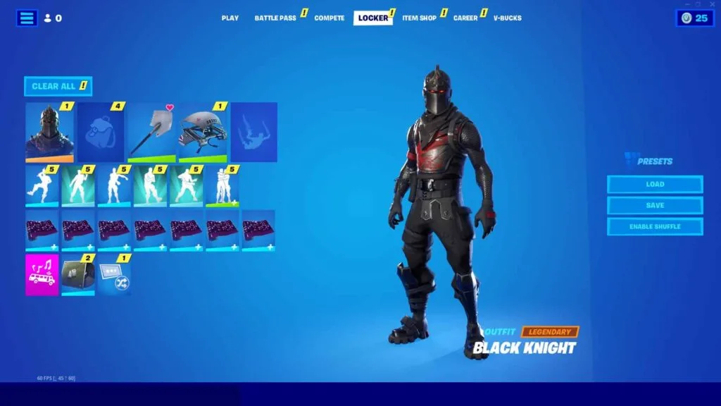 BLACK KNIGHT, MAKO, 110+ SKINS