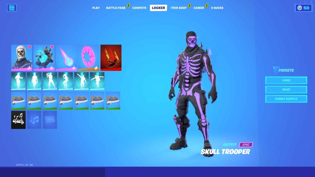 OG SKULL TROOPER 275+ SKINS