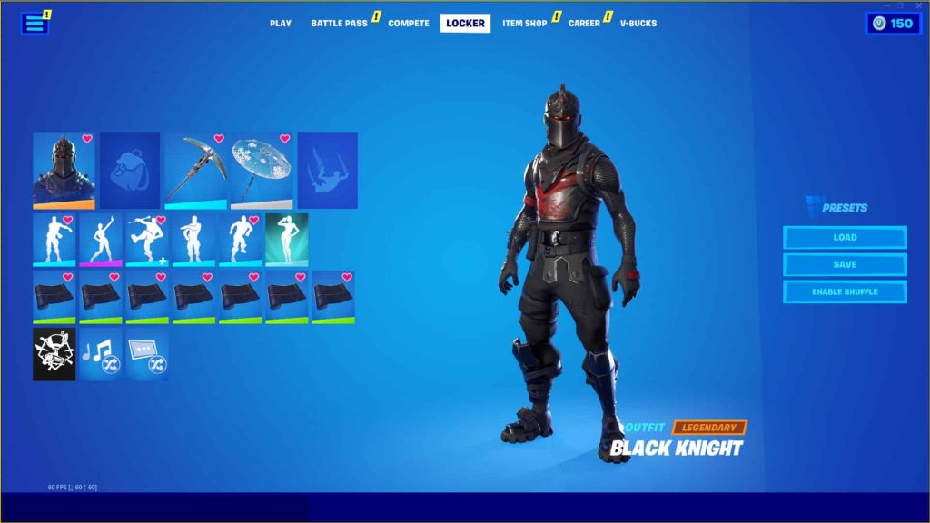 BLACK KNIGHT, MAKO 140+ SKINS