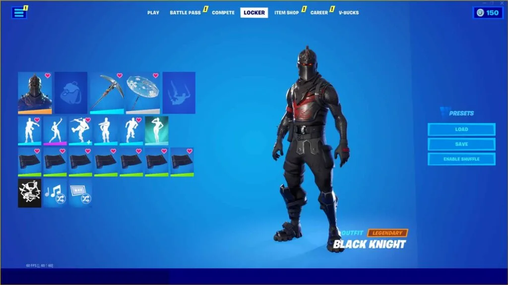 BLACK KNIGHT, MAKO 140+ SKINS