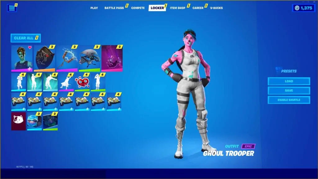 OG Ghoul, Black Knight, Mako  84+ Skins