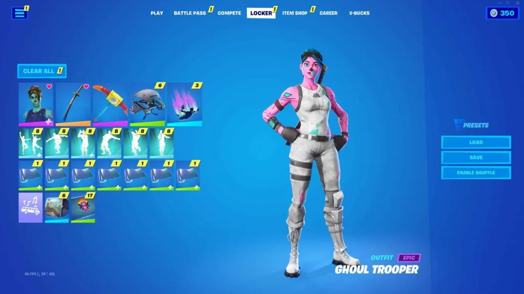 OG GHOUL TROOPER, BLACK KNIGHT, MAKO  190+ SKINS