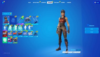 RENEGADE RAIDER, GALAXY, ROYALE BOMBER, MINTY, MAKO, 130+ SKINS