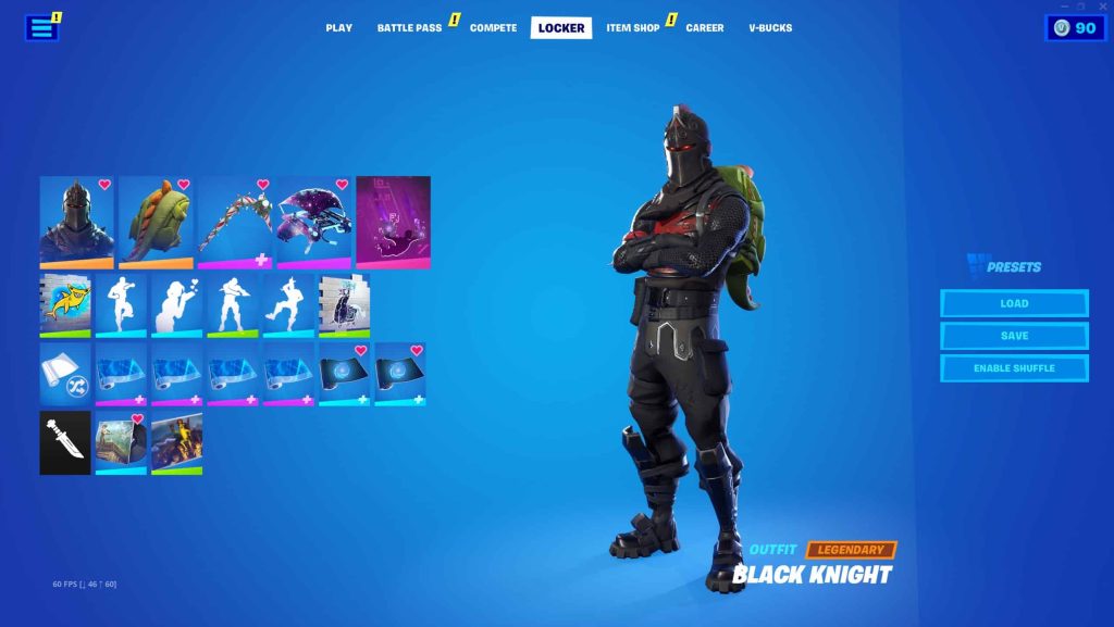 BLACK KNIGHT, HELIX, HONOR, IKONIK, BOMBER, GALAXY, REFLEX, EON, GLOW 385+ SKINS