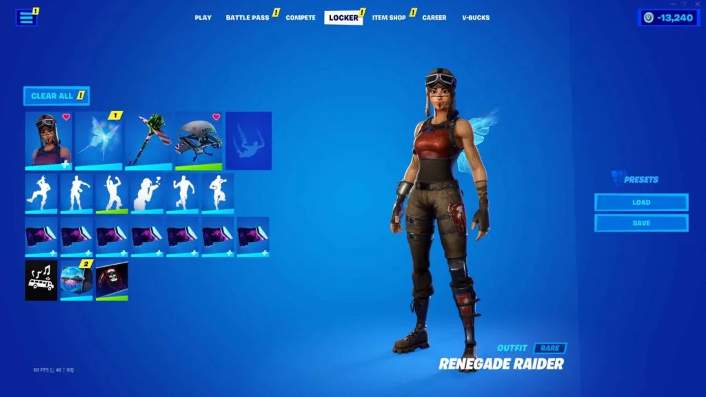 RENEGADE RAIDER, BLACK KNIGHT, HONOR, IKONIK, REFLEX, IRIS, MAKO, 128+ SKINS