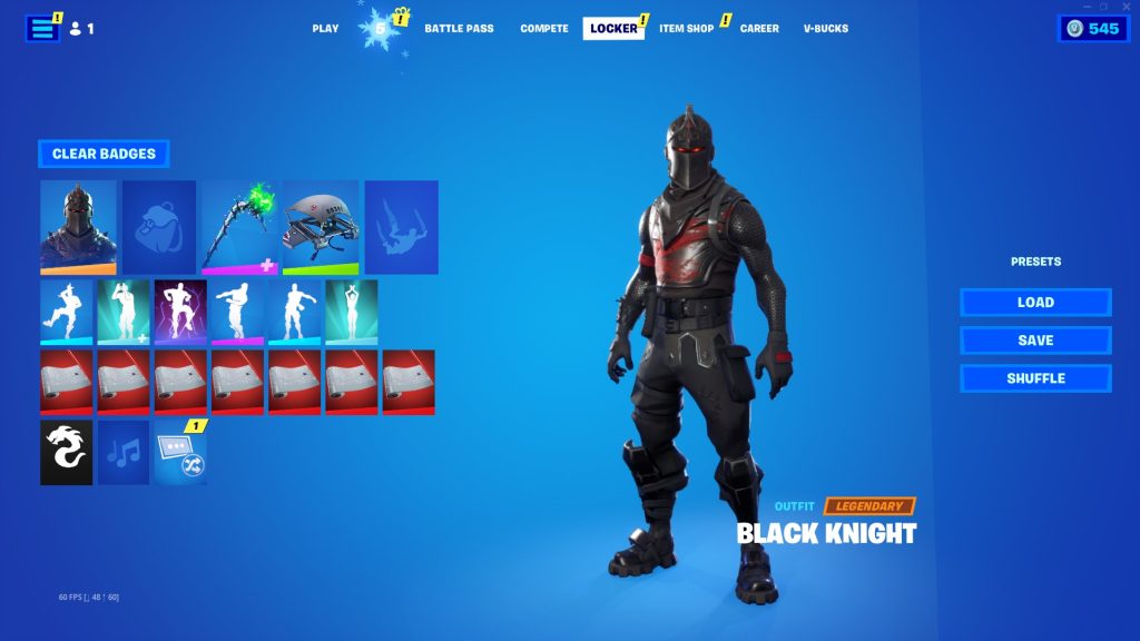 BLACK KNIGHT, EON, IRIS, GLOW, MINTY, MAKO, 396+ SKINS
