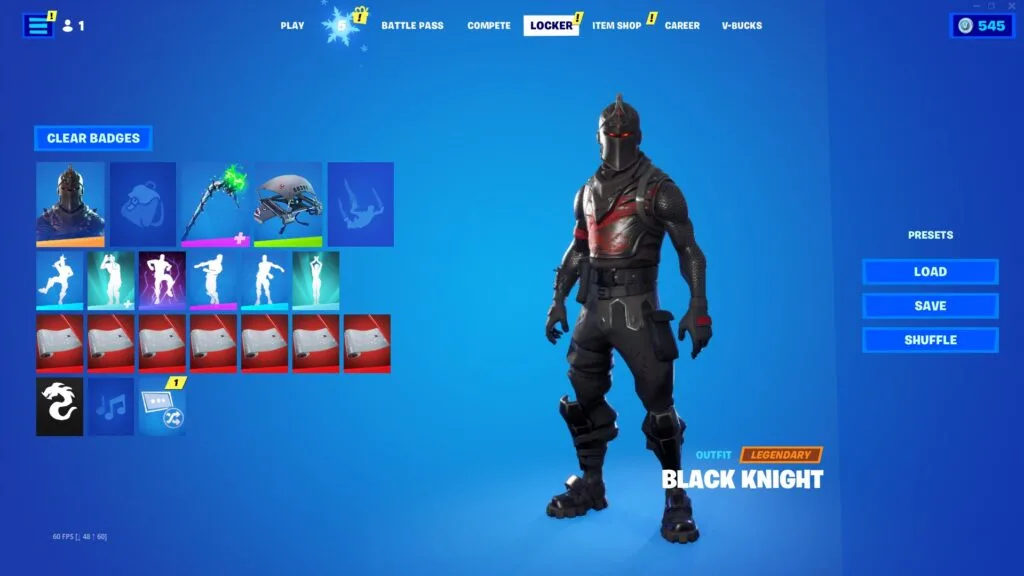 BLACK KNIGHT, EON, IRIS, GLOW, MINTY, MAKO, 396+ SKINS
