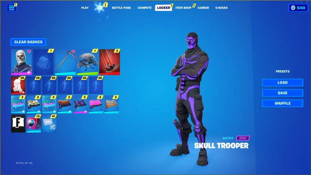 OG SKULL, BLACK KNIGHT, MAKO, 161+ SKINS