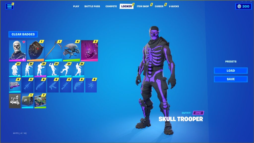 OG SKULL TROOPER, BLACK KNIGHT, MAKO, 71+ SKINS
