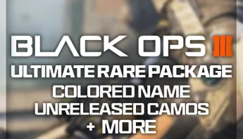 BO3 Prestige 15, Dark Matter, Colored Name / Unreleased Camos Ultimate Rare Package