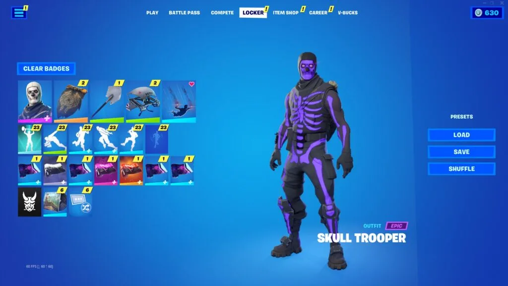 OG SKULL TROOPER, IKONIK, REFLEX, IRIS, MINTY, MAKO, 263+ SKINS
