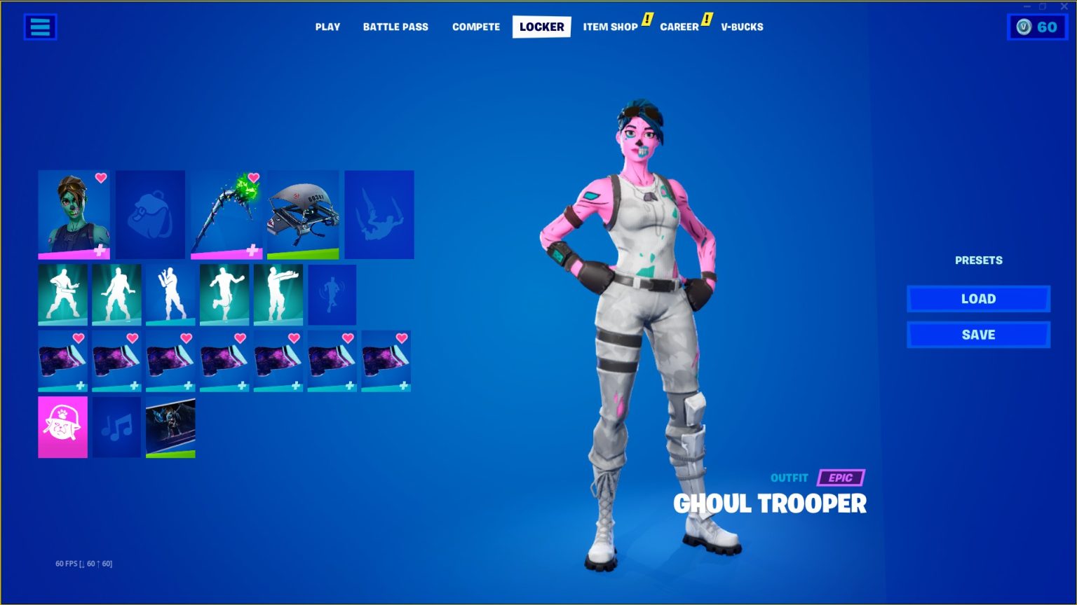 OG GHOUL TROOPER, BLACK KNIGHT, MINTY, MAKO, 137+ SKINS | DamnModz