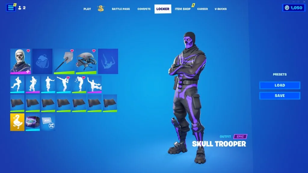 OG SKULL TROOPER, BLACK KNIGHT, 128+ SKINS