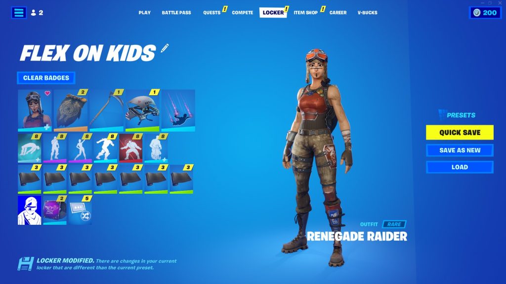 RENEGADE RAIDER, IRIS, MAKO, 135+ SKINS