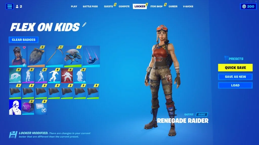 RENEGADE RAIDER, IRIS, MAKO, 135+ SKINS