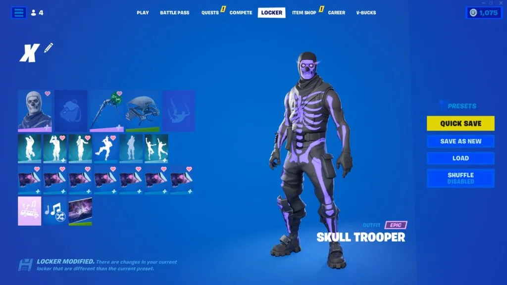OG SKULL TROOPER, BLACK KNIGHT, PSYCHO, IRIS, MINTY, MAKO, 235+ SKINS