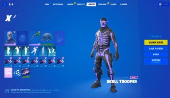 OG SKULL TROOPER, BLACK KNIGHT, PSYCHO, IRIS, MINTY, MAKO, 235+ SKINS