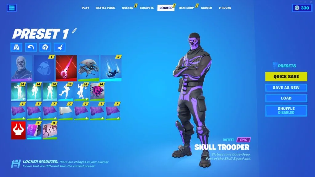 OG SKULL TROOPER, MAKO, 340+ SKINS